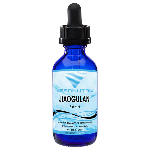 Absonutrix Jiaogulan Extract 593 mg Gynosemma pentaphyllum adaptogen helps supports heart health 4 Fl Oz Made in USA