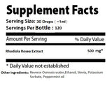 Absonutrix Rhodiola Rosea Extract 500mg 4 Fl Oz Adaptogen Helps Manage Stress and Reduce Fatigue