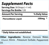 Absonutrix Pterostilbene 300mg Anti-Aging Antioxidant Anti-inflammatory Helps promote better heart and cardiovascular health